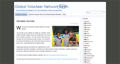 Desktop Screenshot of journals.globalvolunteernetwork.org